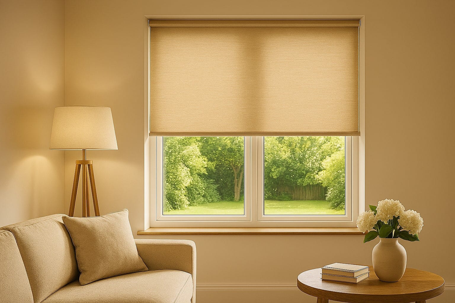 Custom Living Room Blinds and Shutters Suffolk