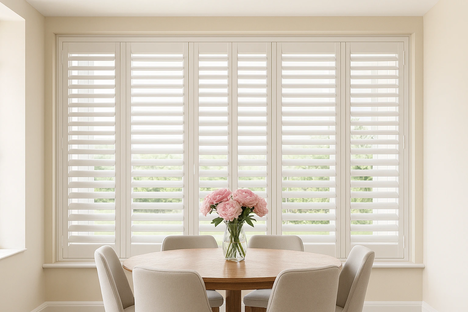 set of white plantation shutters Set-of-white-plantation-shutters