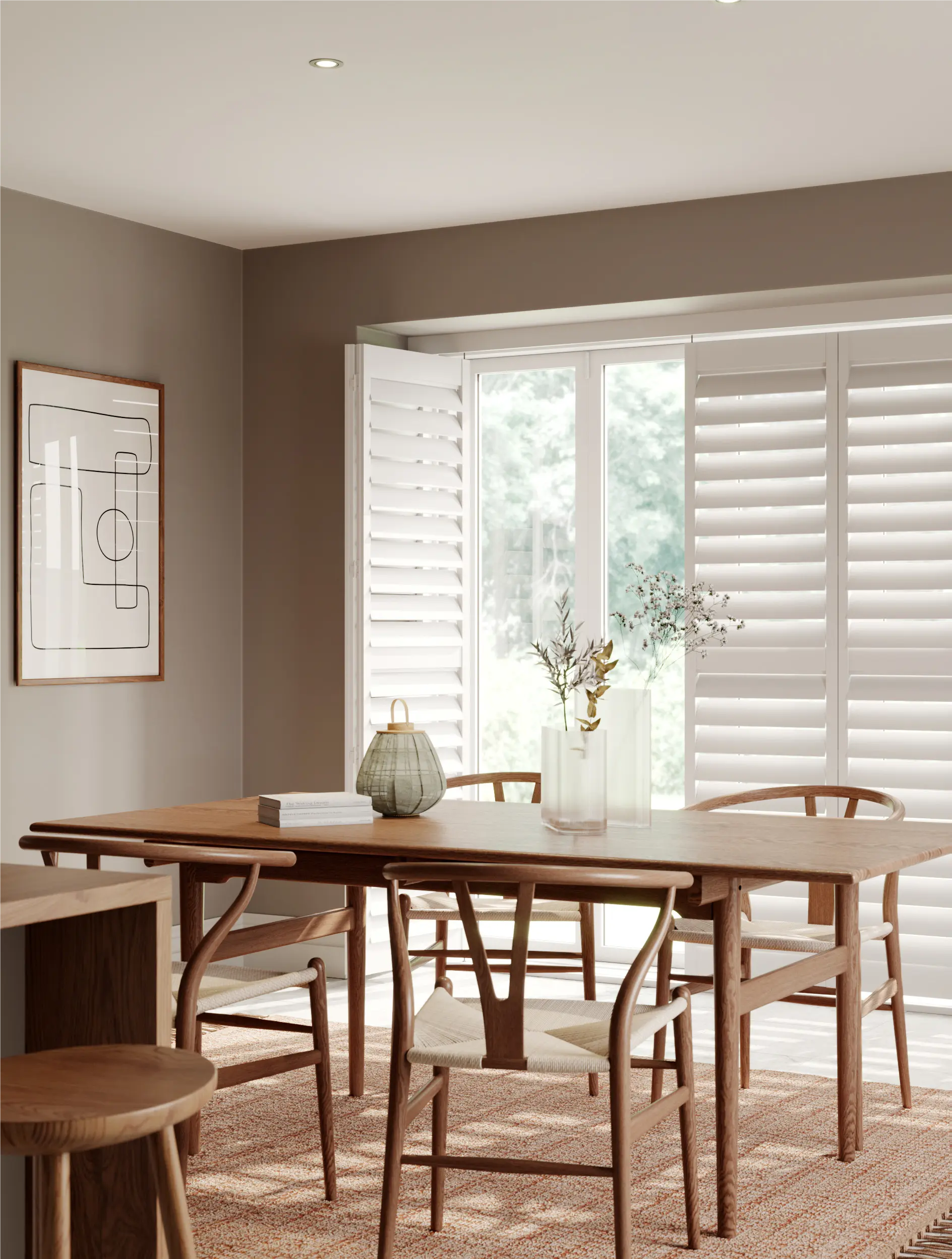 Bifolding Track, Traffic White, 114mm Slat.