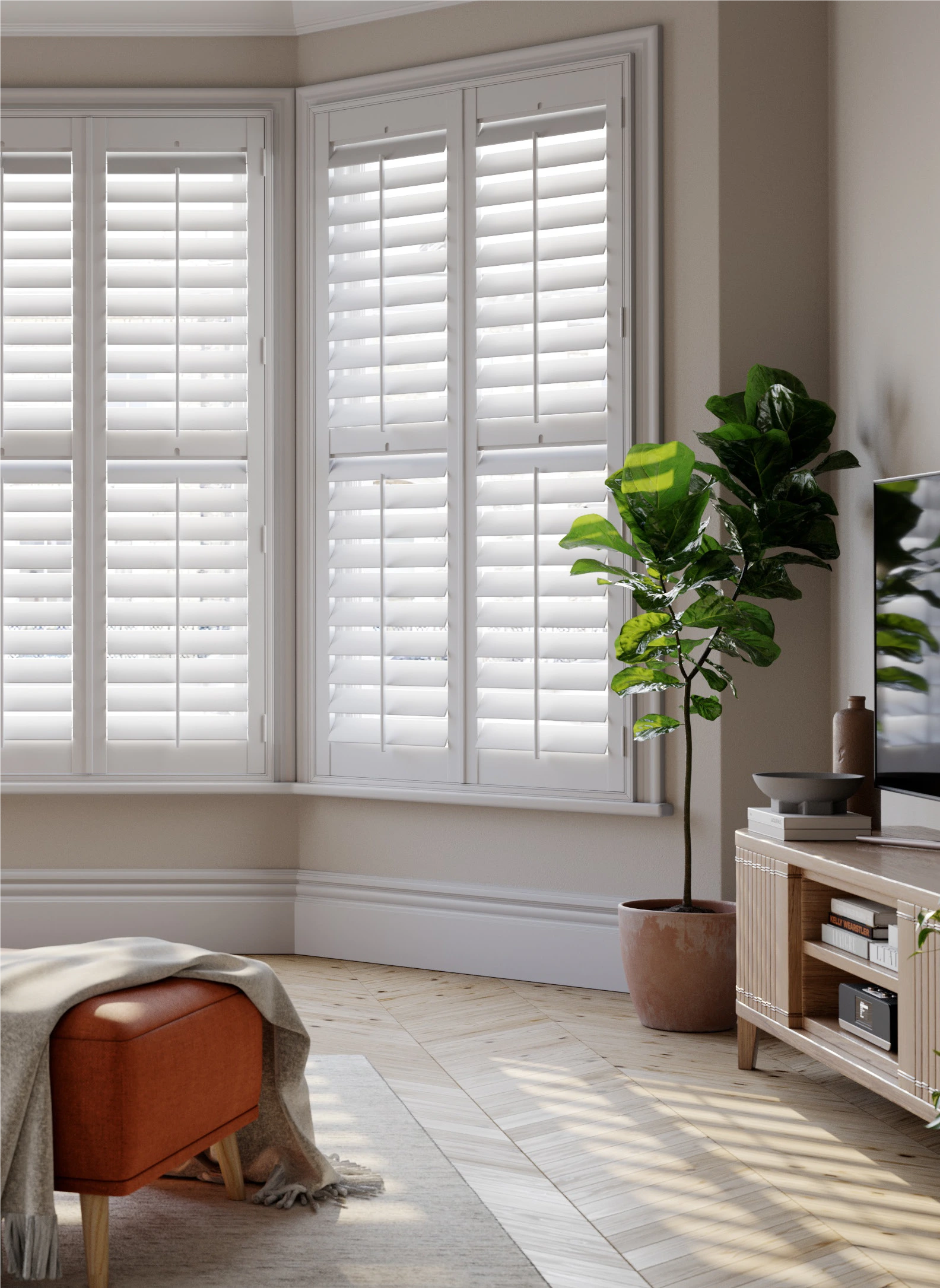 Fauxwood, Snow White, Bay Window.